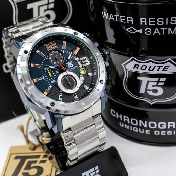 Jam T5 H3568 Garansi original Jam tangan pria T5 H 3568 free box