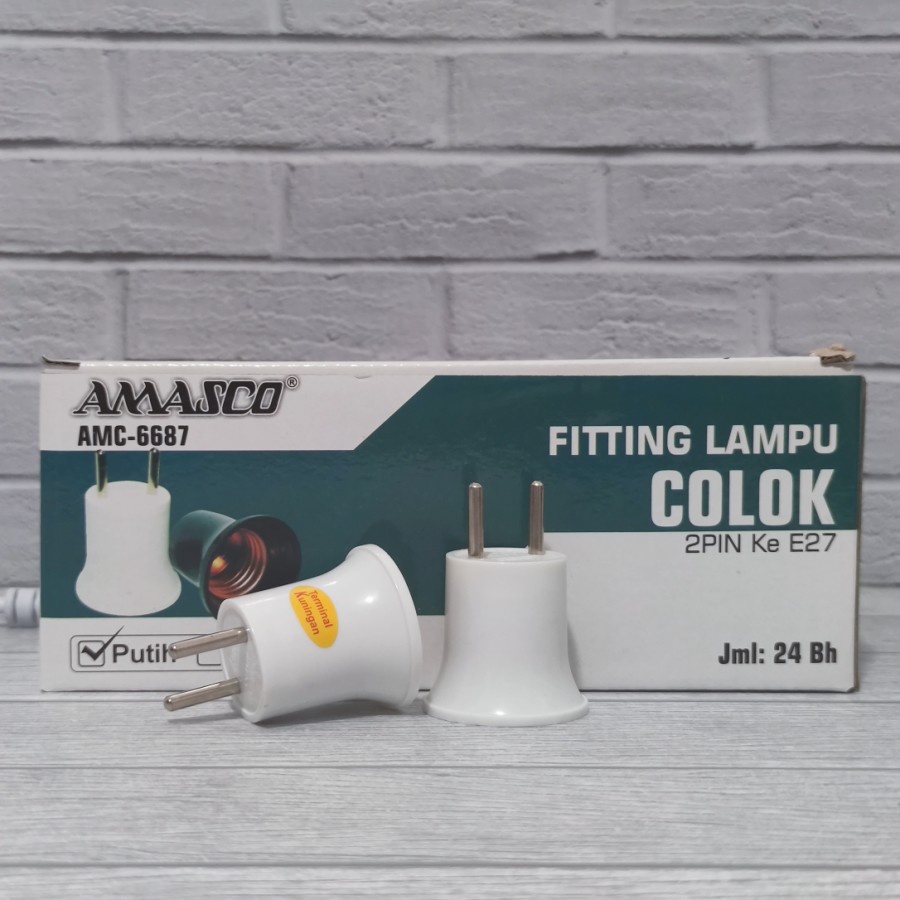 Fiting Lampu Colok Amasco AMC-6687