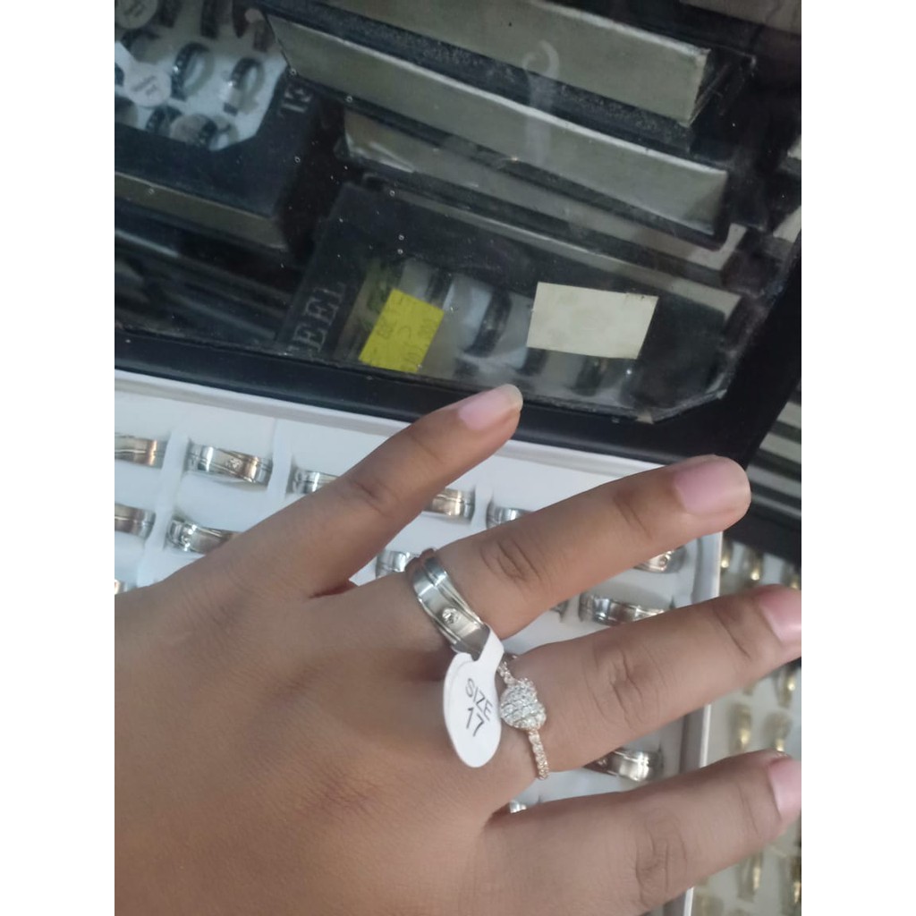 BARU!!! Cincin Titanium Stainless Stell fashion kekinian Tokopelanginicer