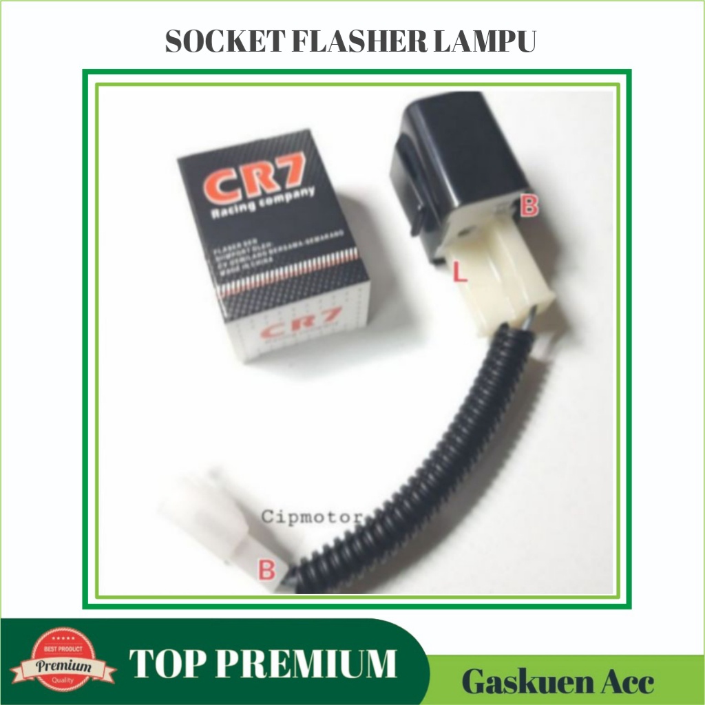 Soket Socket Flasher Sein Motor Vario CBR R15 Vixion ADV PCX Lexi