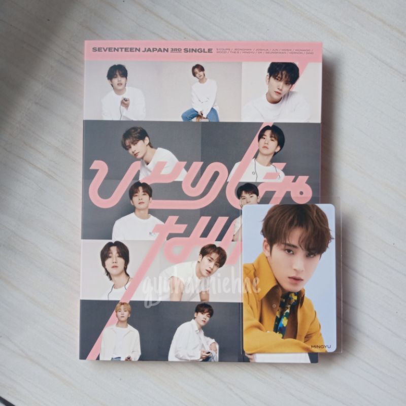 BOOKED Seventeen Album only HitoriJanai Carat Ver + Hmv Mingyu