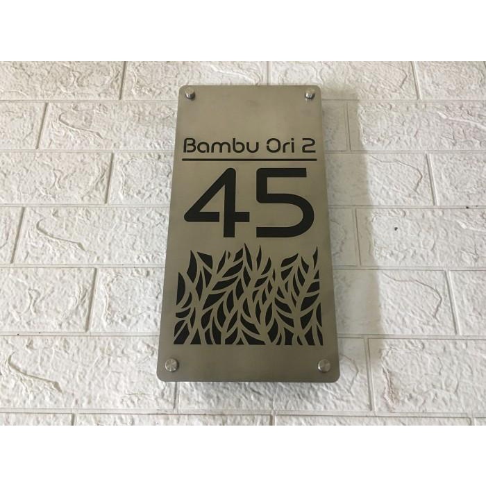 

3.3 Nomor Rumah Stainless Steel Ukuran 22 X 44 Cm Bermotif Terlaris