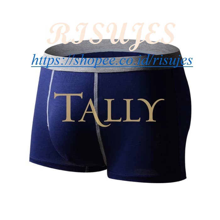 Celana Dalam Boxer Pria Tally / CD Cowok Laki-laki ASLI TALLY 9008 Official