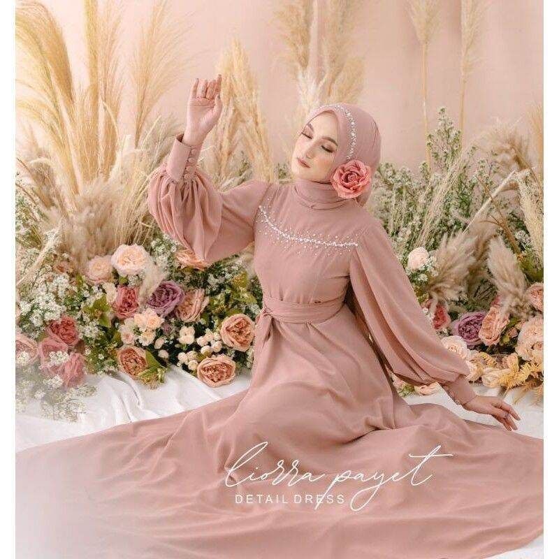 Jual LIORA DRESS GAUN PESTA MUSLIMAH GAUN MUSLIMAH GAUN PESTA