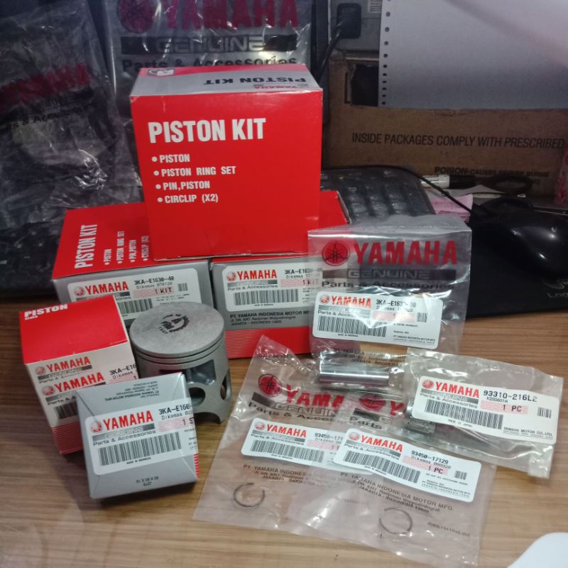 PISTON SEHER KIT 3KA RXK RX KING RX K RXKING OS SIZE STANDAR STD 50 100 ORIGINAL ORI ASLI YAMAHA YGP-1