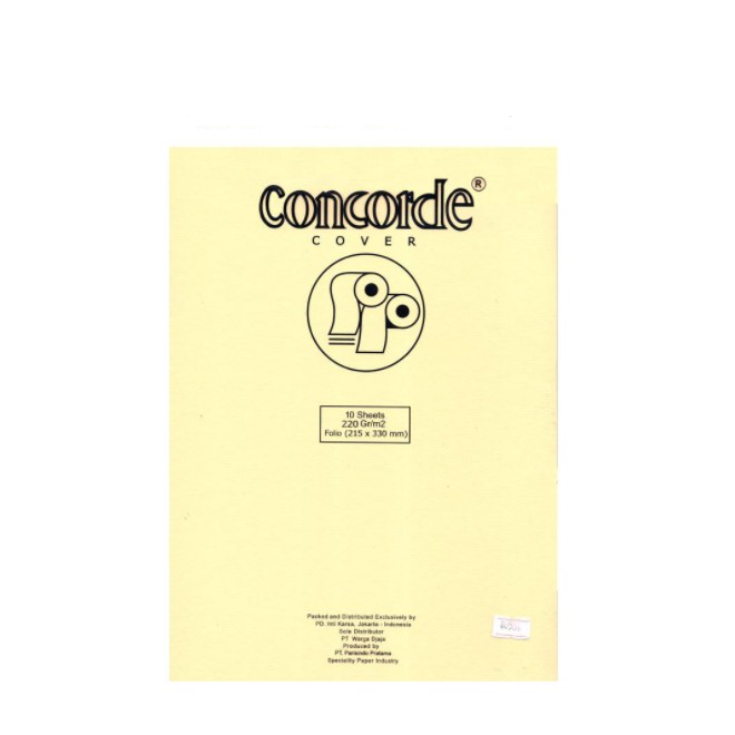 

KERTAS CONCORDE F4 220 GR 80536 CREAM