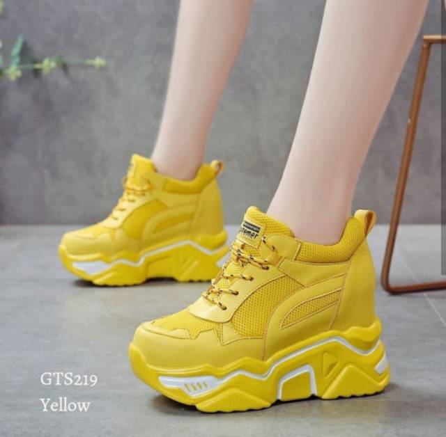 DTS Sepatu sneakers wanita warna kuning a52 sneakers shoes