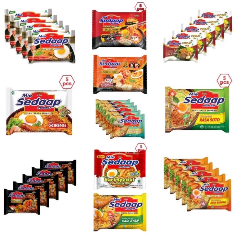 

Mie Instant Sedaap All Varian