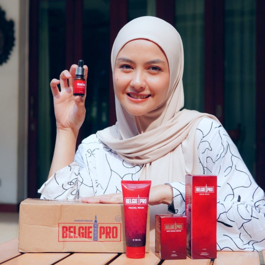 Belgie Pro paket 3 Botol Facial Serum &amp; Facial Wash