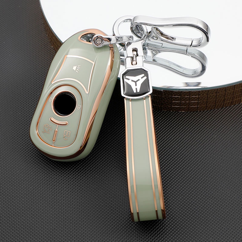 Untuk Buick Verano Encore GX GL6 Untuk Opel Vauxhall Astra K Corsa E Car Flip Key Cover Case Tas Holder Fob Shell Casing Pelindung