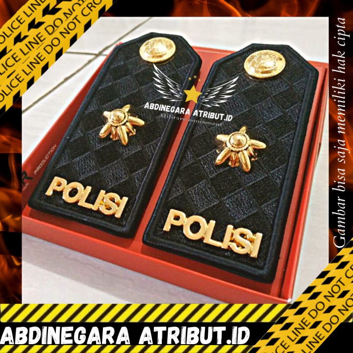Pangkat KOMPOL PDU Polisi COD Perlengkapan Polri Abdinegara Atribut