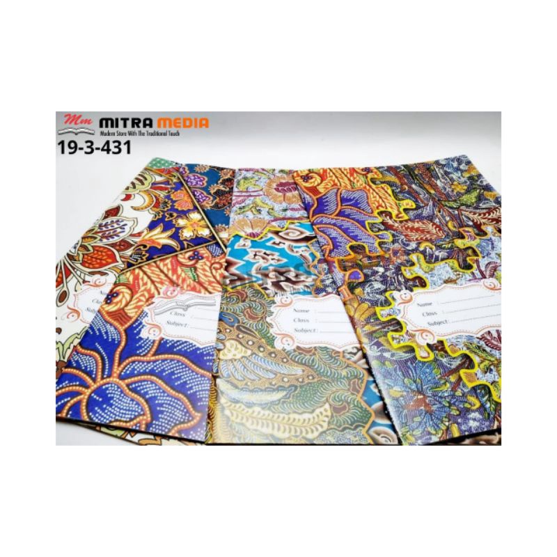 

Sampul Buku Batik Boxy/Samak Buku Tulis Ukuran boxy