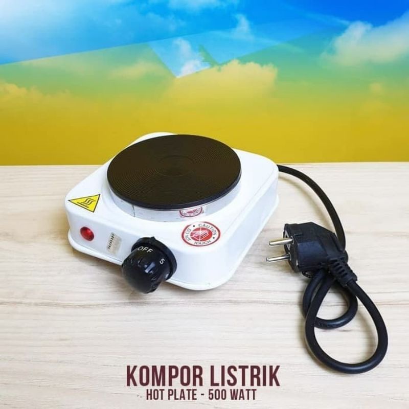 Termurah // Kompor Listrik Mini // Hot Plate Cooking 500W