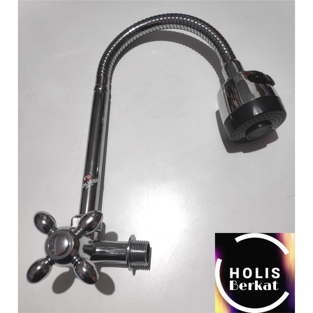 Kran Air Angsa Fleksibel / Keran Dapur Kepala Besar