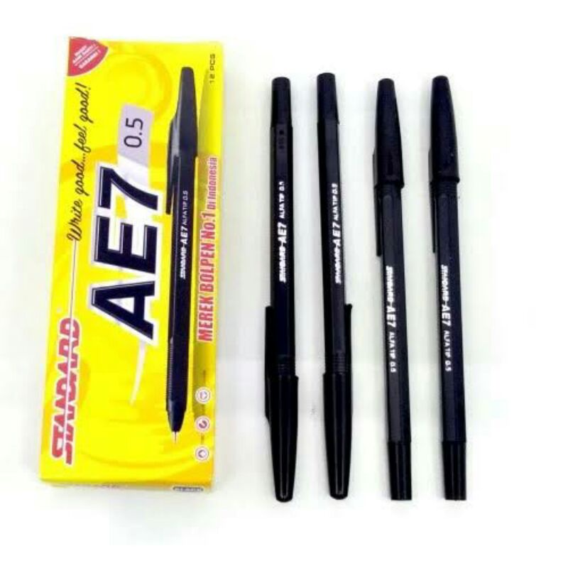 

12 Pcs Standard Pen / Pulpen / Pena / Bolpen AE7 Alfatip