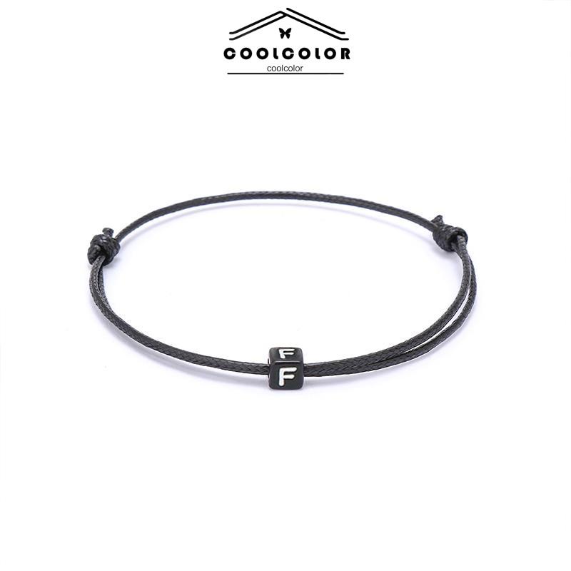 COD Gelang slip ganda awal (gelang tahan air) / gelang nama awal / gelang khusus / gelang retro- cl