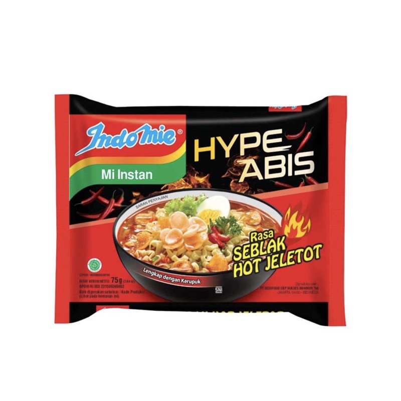 

Indomie Hype Seblak Hot Jeletot 75gr