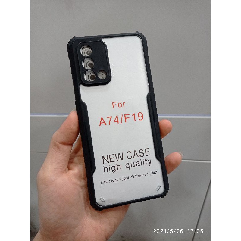 Case OPPO A74 / OPPO A95 Anti Shock Beatle Series Transparan Clear