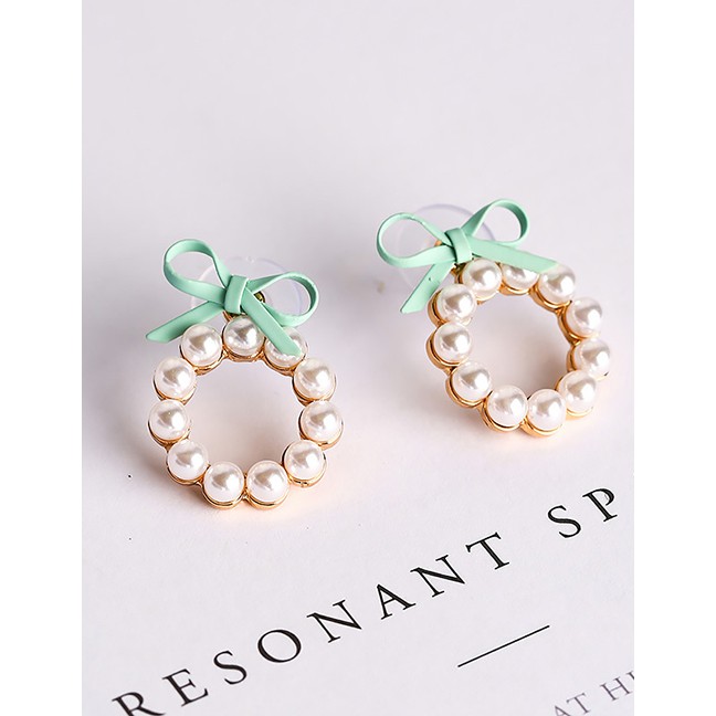 LRC Anting Tusuk Fashion Pearl Decorated F0715X