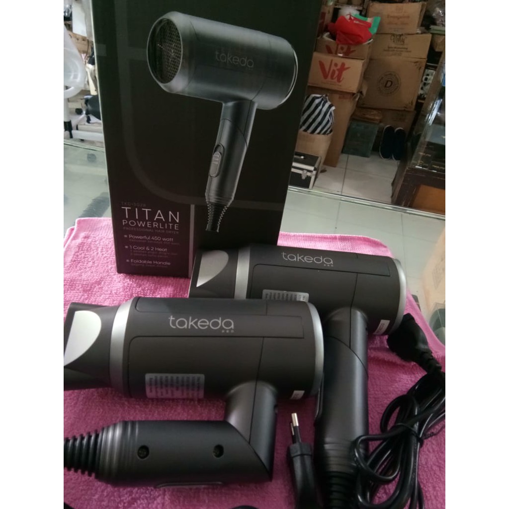 TAKEDA 3028 Hairdryer Hot &amp; Cool Lipat