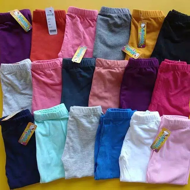 Legging Callysta Warna Polos Size XS-L (0-5tahun) Legging Callysta Murah