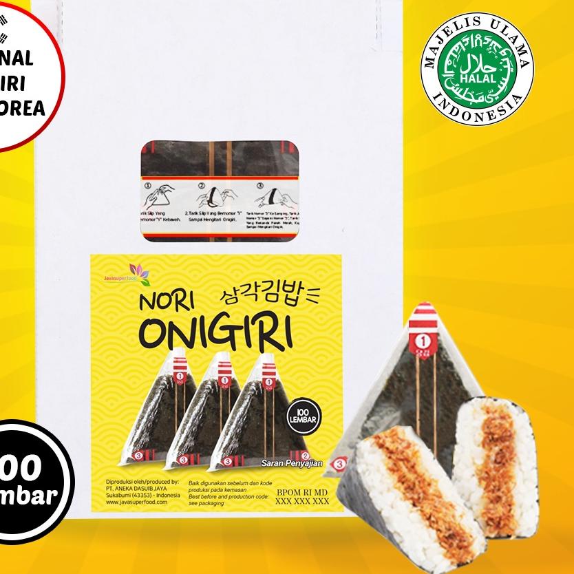 

T56» NORI ONIGIRI | Nori Wrapper Khusus Bungkus Nori Triangle / Sushi Nori (ISI 100 Lembar) Pasti Laris