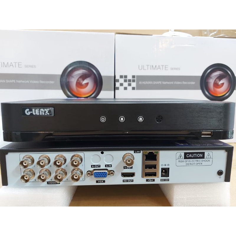 Dvr cctv 8ch ultra hd 4k glens/recoder cctv 5mp murah support semua kamera