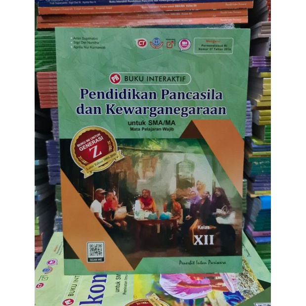 Buku PR/LKS pendidikan pancasila,ppkn kelas XII, 12(K13 revisi) intan pariwara, 2021