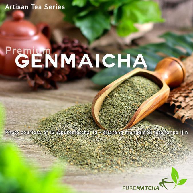 

Teh-Bubuk- Artisan Tea Cafe - Premium Genmaicha 1kg Green Tea Japanese HORECA -Dijamin-Halal.