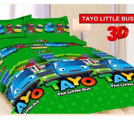 Harga Spesial - SPREI BONITA 3D KARAKTER TAYO LITTLE BUS