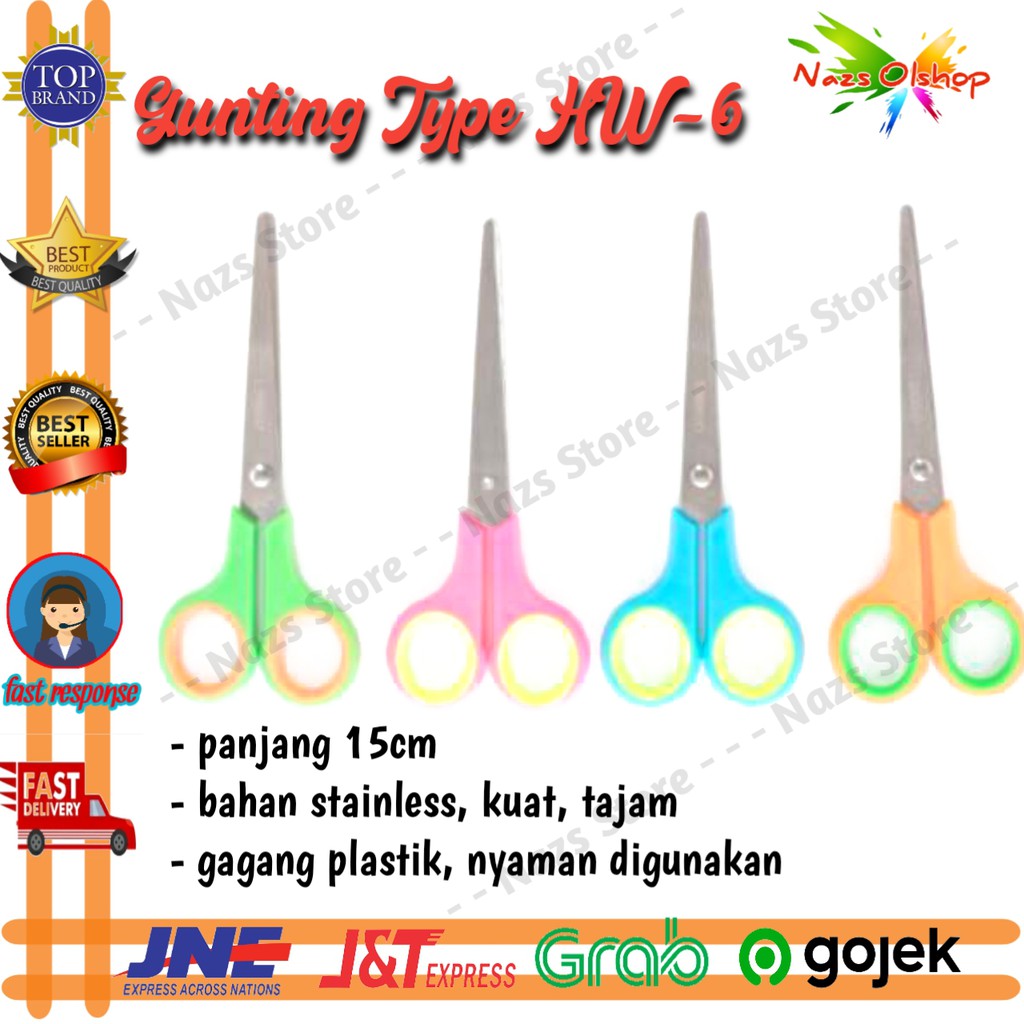 

Gunting Scissors Type HW-6 Sedang 15cm