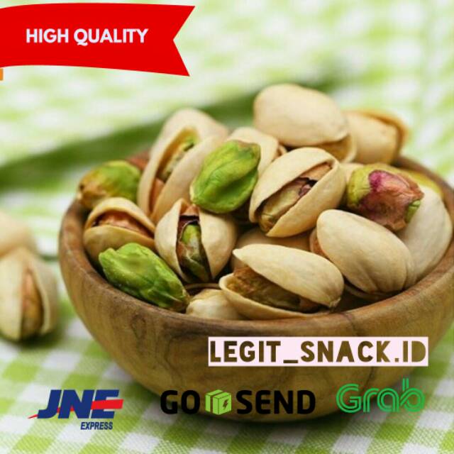 

Salted Nut Pistachios / Kacang Pistachio uk 500 Gram Lawan kolesterol, tinggi Vitamin E