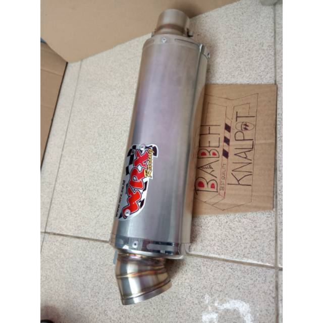 Silincer knalpot wrx oval full stainless satria fu cbr150 vixion