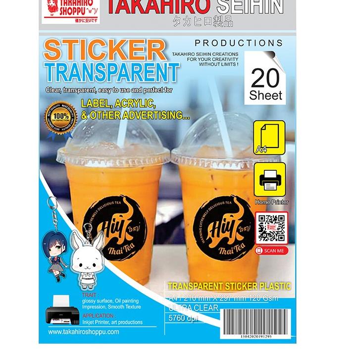 

Hot Sale - sticker transparant inkjet A4 .,