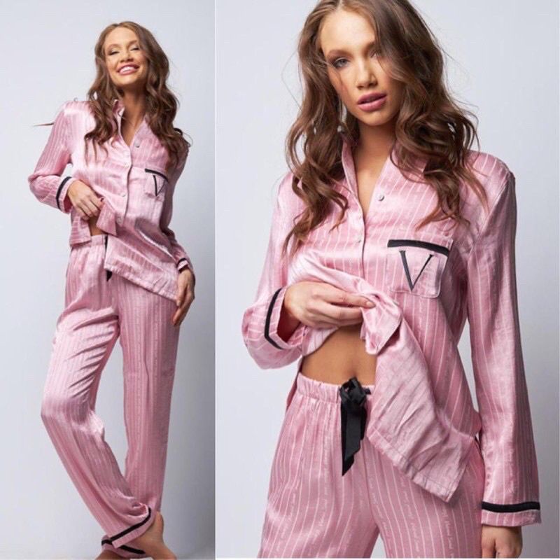 Victoria Celana Panjang ' Secret Satin Pajamas Piyama  Jual Terpisah Original Branded