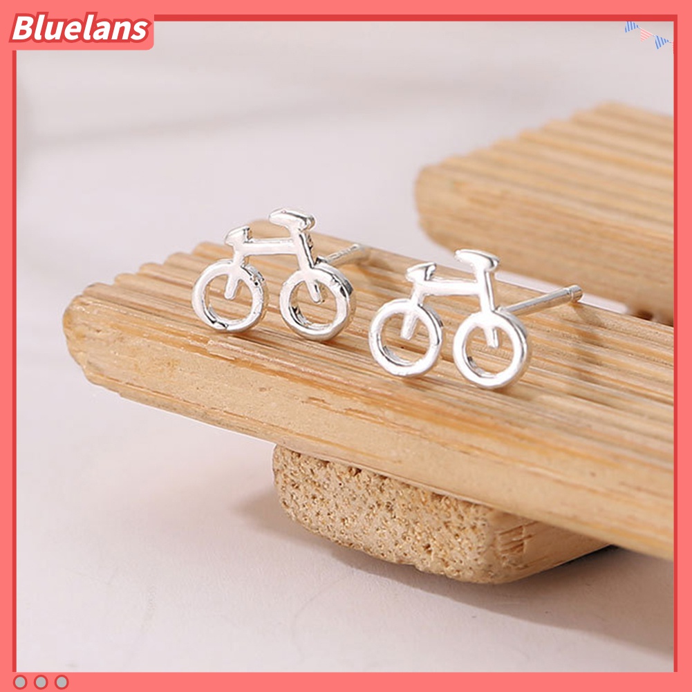 Bluelans Anting Tusuk Desain Sepeda Mini Lucu Untuk Wanita