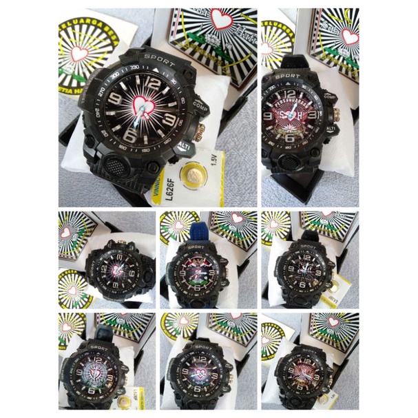 JAM TANGAN PSHT SPORT //JAM TANGAN TAHAN AIR//JAM KEREN PSHT