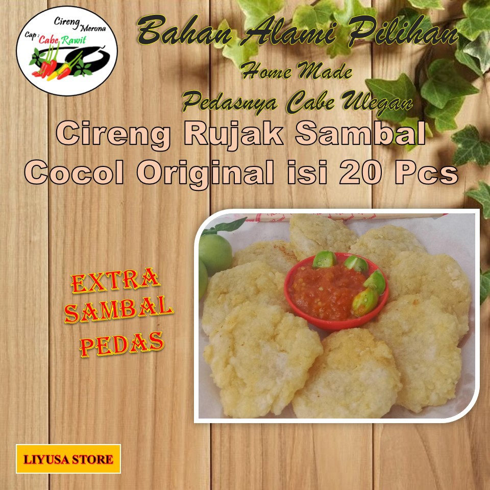 

Cireng Merona Original / Rujak Cireng isi 20 Pcs ( Fress Dadakan )