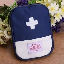 Medicine Pouch P3K Tas Obat Mini Travel Medicine Pouch Tempat Kotak Obat Organizer First Aid Koper Korean