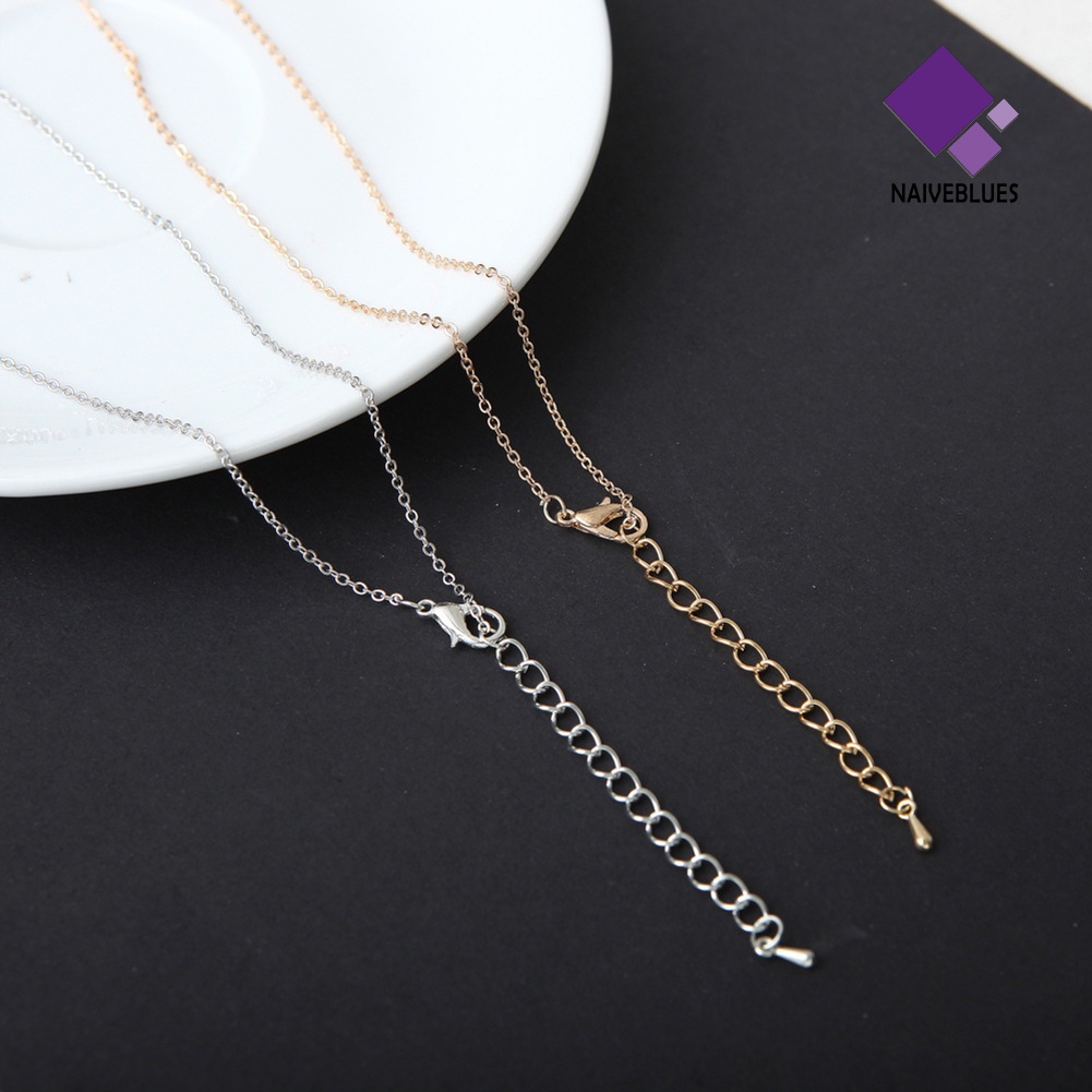Kalung Choker Liontin Bulan Bintang Model Simple Untuk Wanita