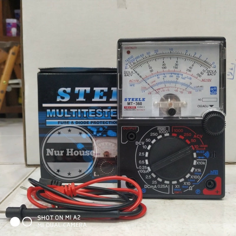 Multitester Multimeter Analog Jarum Avo Meter