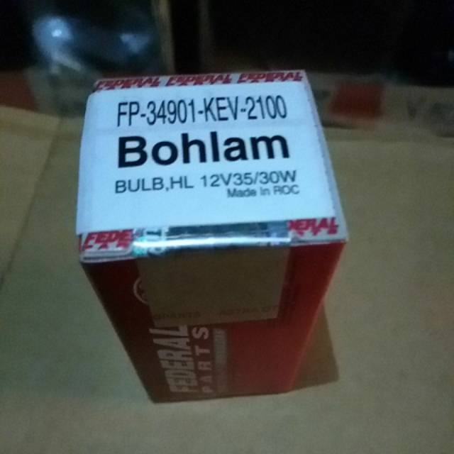 Bohlam Depan Lampu Dop Depan 12V 35W Federal Supra GL FP 34901 KEV 2100