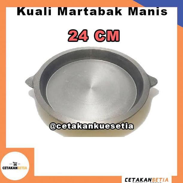 PERALATAN BAKING CETAKAN LOYANG MARTABAK MANIS 24 CM TERANG BULAN COR BESI BAJA TEBAL PERLENGKAPAN
