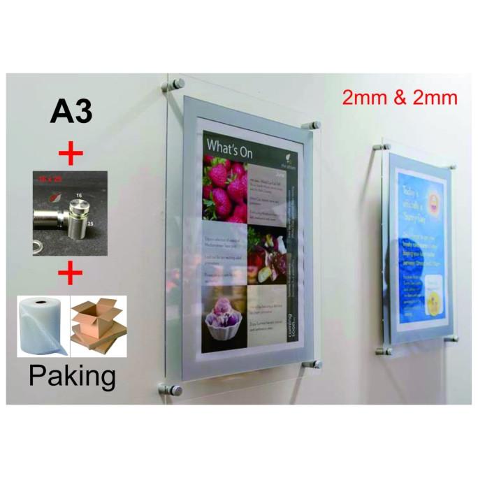 

Office & Stationery | Document Organizer | A3 Mount Acrylic Display Frame Akrilik Poster Dinding 2Mm Custom | Best Seller