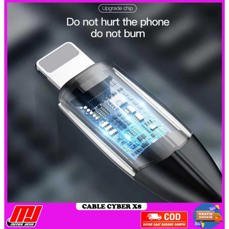 ELITE Cyber X8 Kabel USB Synch Data LED Auto Disconnect 2.4A