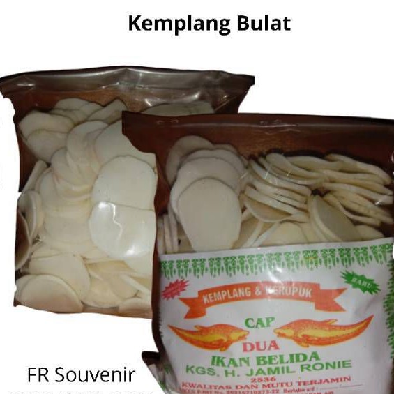 

1 kg kemplang kancing kemplang Bulat Ikan Kempelang palembang super Kerupuk Ikan