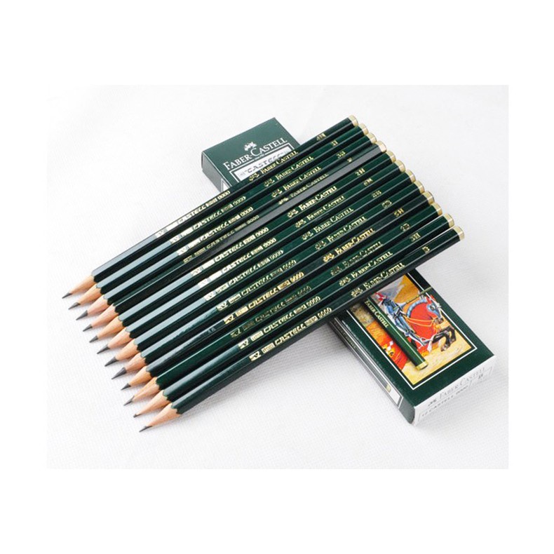 FABERCASTELL FABER-CASTELL 9000 graphite Pencils 3B 1Pack / 12 Pcs