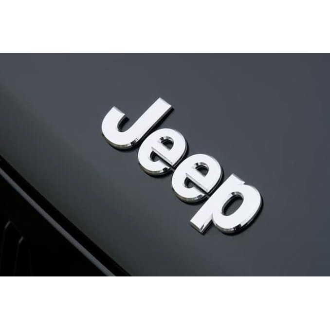 Emblem JEEP Universal - Chrome Jeep - Logo Jeep