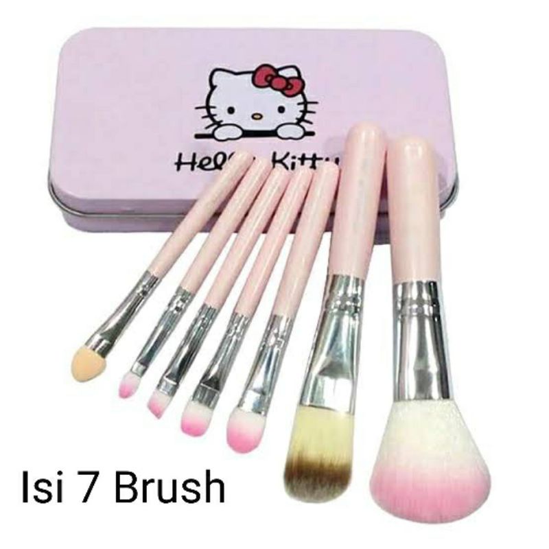 Kosmetik Make Up Brush Kuas Kaleng 7in1 Kuas Make Up Alat Kecantikan Makeup