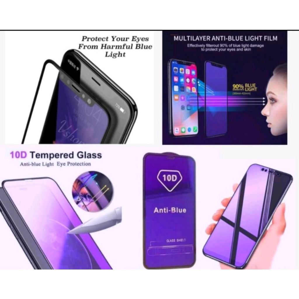 Tempered Glass Blue Ligth Tg Antiradiasi Blue Ray XIAOMI REDMI NOTE 9 NOTE 9PRO NOTE 10 NOTE 10PRO NOTE 10S NOTE 11 NOTE 11PRO NOTE 11PRO+ TANAYAACC